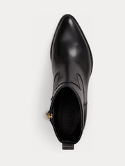 Lauren Ralph Lauren Black Harpher Suede Western Ankle Boots - Image 4 of 4