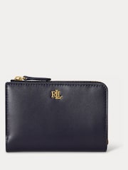 Lauren Ralph Lauren Blue Bifold Zip Around Coin Purse - Image 1 of 4