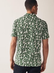 Green Tree Christmas Print Polo Shirt - Image 4 of 8
