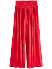 Red Satin Wide Leg Trousers - Image 2 of 2