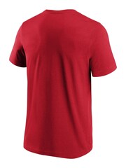 Fanatics Red England Pitch Graphic 100% Cotton T-Shirt - Image 3 of 3