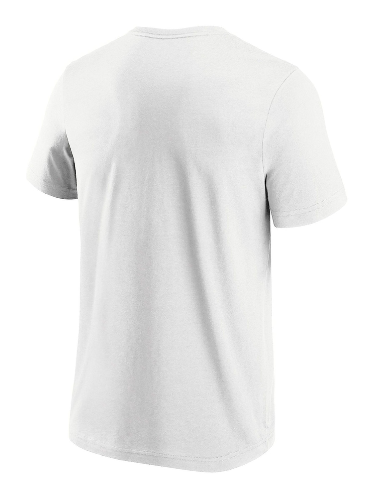 Fanatics England Fade 100% Cotton Graphic White T-Shirt - Image 3 of 3 Fanatics England Fade 100% Cotton Graphic White T-Shirt - Image 3 of 3