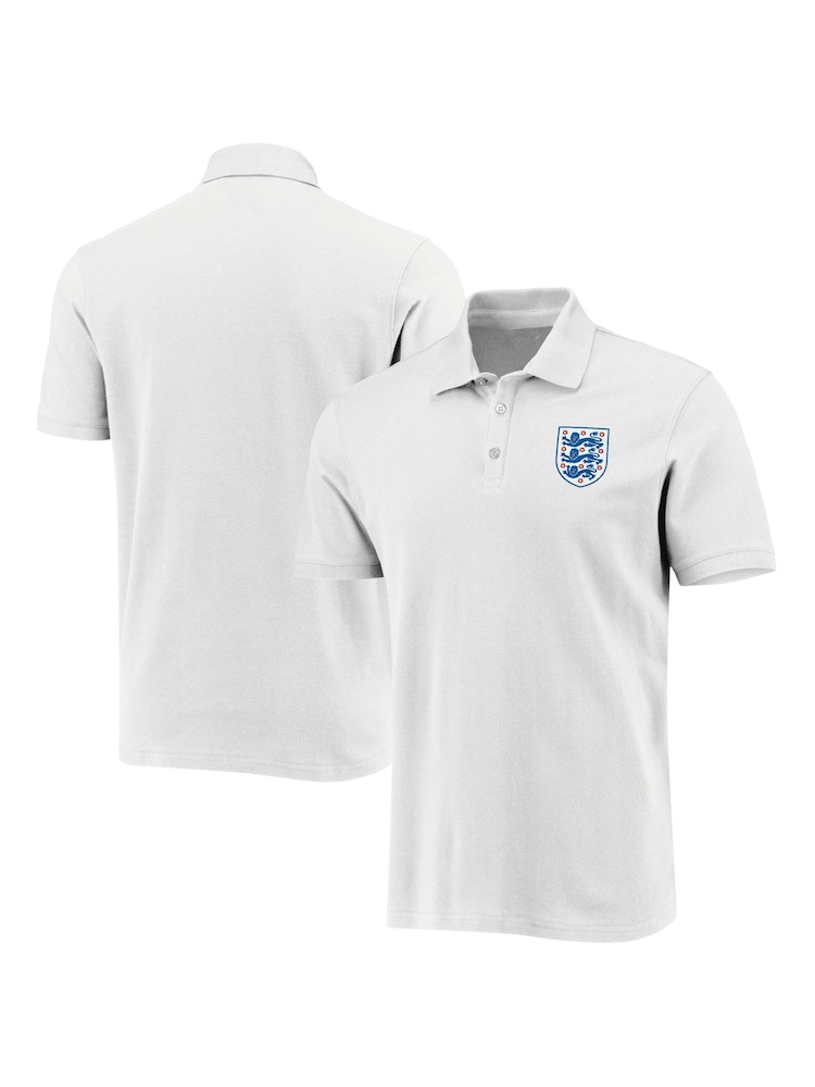 Fanatics Small 100% Cotton England Crest White Polo Shirt - Image 1 of 3