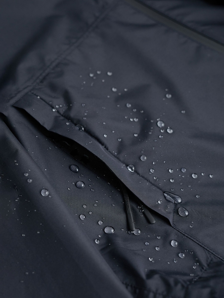 Seasalt Cornwall Navy Blue Waterproof Sailing Time Lightweight Jacket - Image 4 of 4