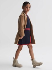 Reiss Navy Ruby 4-9 yrs Knitted Polo Dress - Image 3 of 6