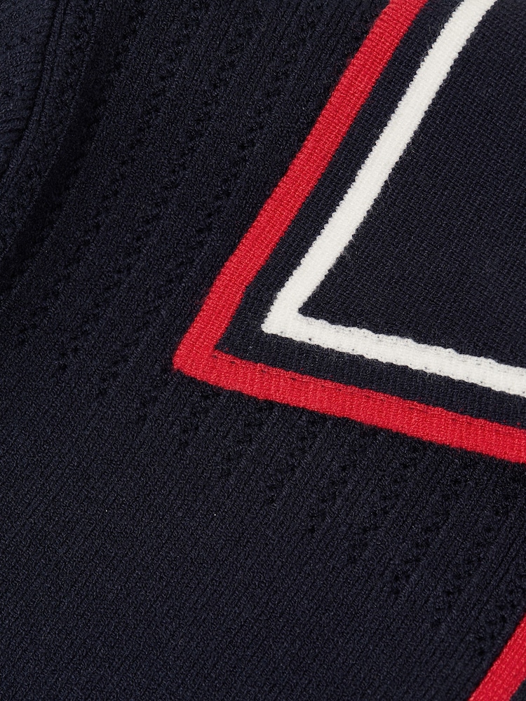 Reiss Navy Ruby 4-9 yrs Knitted Polo Dress - Image 6 of 6