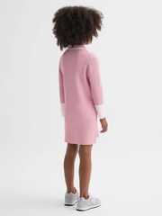 Reiss Pink Sammy 4-9 yrs Knitted Polo Dress - Image 5 of 6