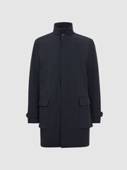 Reiss Navy Player Funnel Neck Removable Insert Jacket - Image 2 of 6