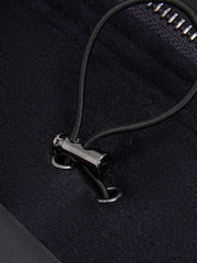 Reiss Navy Torino Wool Blend Removable Hooded Coat - Image 7 of 8