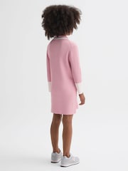 Reiss Pink Sammy 9-14 yrs Knitted Polo Dress - Image 5 of 6