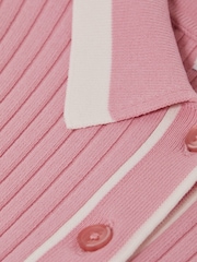 Reiss Pink Sammy 9-14 yrs Knitted Polo Dress - Image 6 of 6