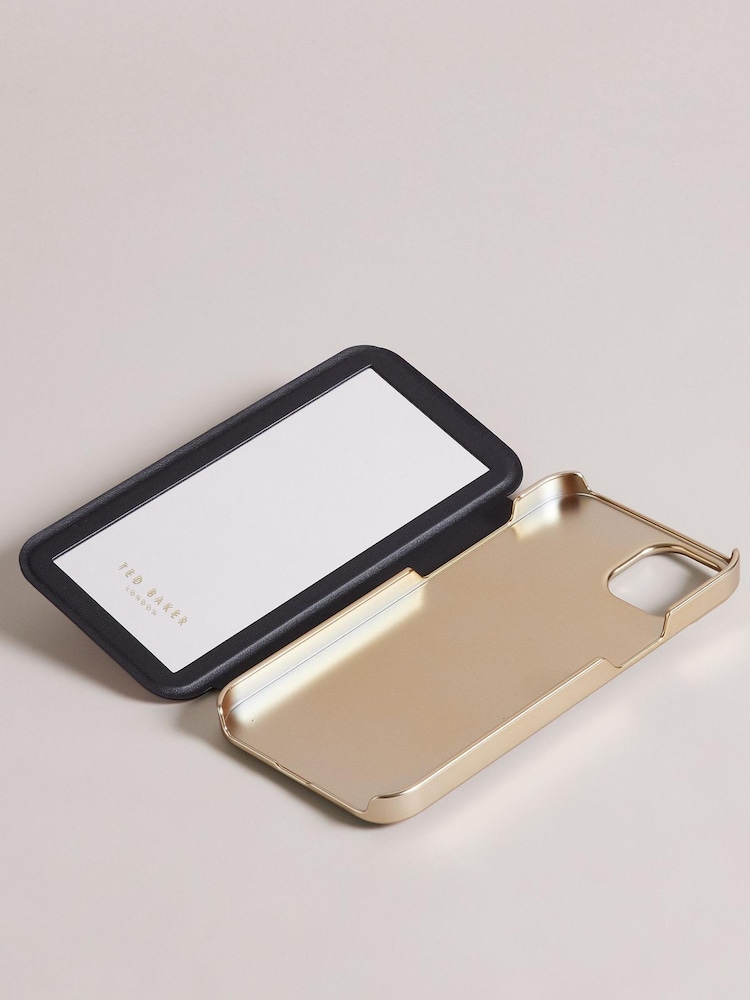 Ted Baker Pink Monetan Blur Floral Mirror Folio Iphone 14 Max Phone Case - Image 2 of 4 Ted Baker Pink Monetan Blur Floral Mirror Folio Iphone 14 Max Phone Case - Image 2 of 4