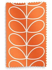 Orla Kiely Persimmon Jumbo Linear Stem Made to Measure Roman 100% Cotton Blinds - Image 6 of 6
