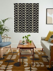 Orla Kiely Liquorice Jumbo Linear Stem Made to Measure Roman 100% Cotton Blinds - Image 2 of 6