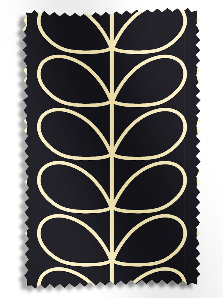 Orla Kiely Liquorice Jumbo Linear Stem Made to Measure Roman 100% Cotton Blinds - Image 6 of 6