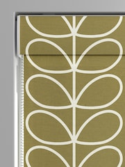 Orla Kiely Seagrass Jumbo Linear Stem Made to Measure Roman 100% Cotton Blinds - Image 3 of 6