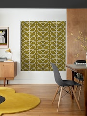 Orla Kiely Seagrass Jumbo Linear Stem Made to Measure Roman 100% Cotton Blinds - Image 5 of 6