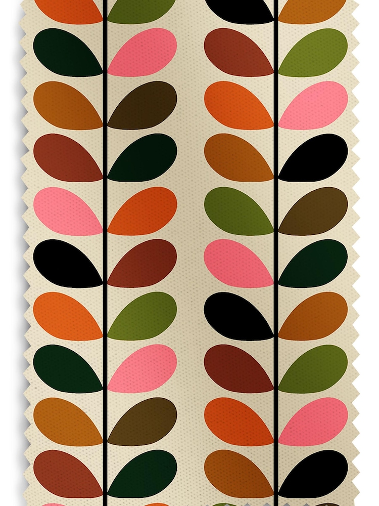 Orla Kiely Pink/Red Multi Stem Made to Measure Roman 100% Cotton Blinds - Image 6 of 6