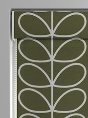 Orla Kiely Kelp Jumbo Linear Stem Made to Measure Roman 100% Cotton Blinds - Image 3 of 6