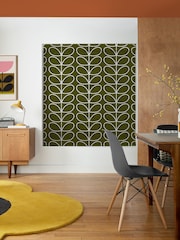 Orla Kiely Kelp Jumbo Linear Stem Made to Measure Roman 100% Cotton Blinds - Image 5 of 6