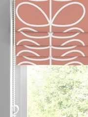 Orla Kiely Bubblegum Jumbo Linear Stem Made to Measure Roman 100% Cotton Blinds - Image 2 of 6