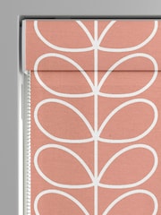 Orla Kiely Bubblegum Jumbo Linear Stem Made to Measure Roman 100% Cotton Blinds - Image 3 of 6