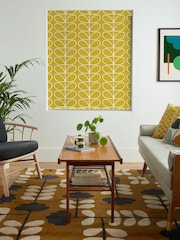 Orla Kiely Sunflower Jumbo Linear Stem Made to Measure Roman 100% Cotton Blinds - Image 5 of 6