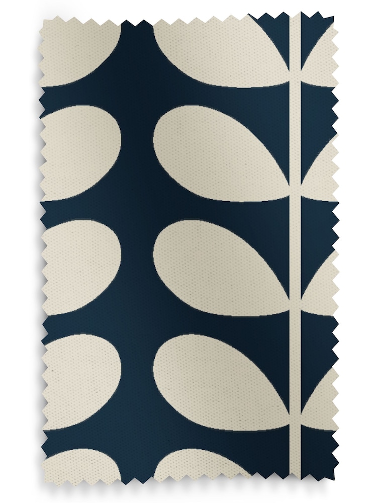 Orla Kiely Whale Jumbo Solid Stem Made to Measure Roman 100% Cotton Blinds - Image 6 of 6