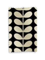 Orla Kiely Black Solid Stem Made to Measure Roman 100% Cotton Blinds - Image 6 of 6