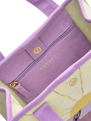 Radley London Cream Lavender Fields Small Open Top Grab Bag - Image 3 of 4