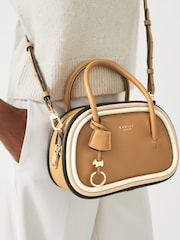 Radley London Bexley Street Colour Block Small Zip-Top Grab Brown Bag - Image 2 of 6