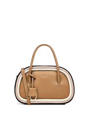 Radley London Bexley Street Colour Block Small Zip-Top Grab Brown Bag - Image 3 of 6