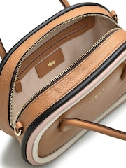 Radley London Bexley Street Colour Block Small Zip-Top Grab Brown Bag - Image 5 of 6