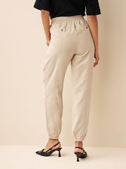 Ecru Natural Tapered Leg Trousers - Image 2 of 5