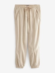 Ecru Natural Tapered Leg Trousers - Image 5 of 5