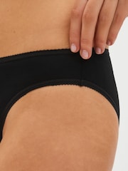 Black High Leg Cotton Rich Knickers 8 Pack - Image 4 of 5