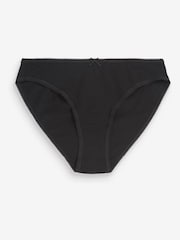 Black High Leg Cotton Rich Knickers 8 Pack - Image 5 of 5