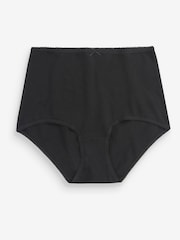 Black Full Brief Cotton Rich Knickers 8 Pack - Image 3 of 3