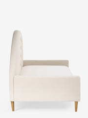 Casual Bouclé Natural Ivory Kids Rainbow Upholstered Daybed Bed - Image 4 of 9