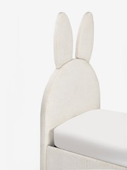 Casual Boucle Natural Oyster Kids Bunny Upholstered Drawer Bed - Image 6 of 7