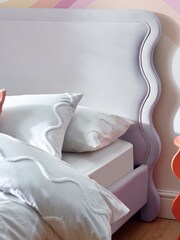 Opulent Velvet Lilac Wiggle Kids Upholstered Bed Frame - Image 3 of 5