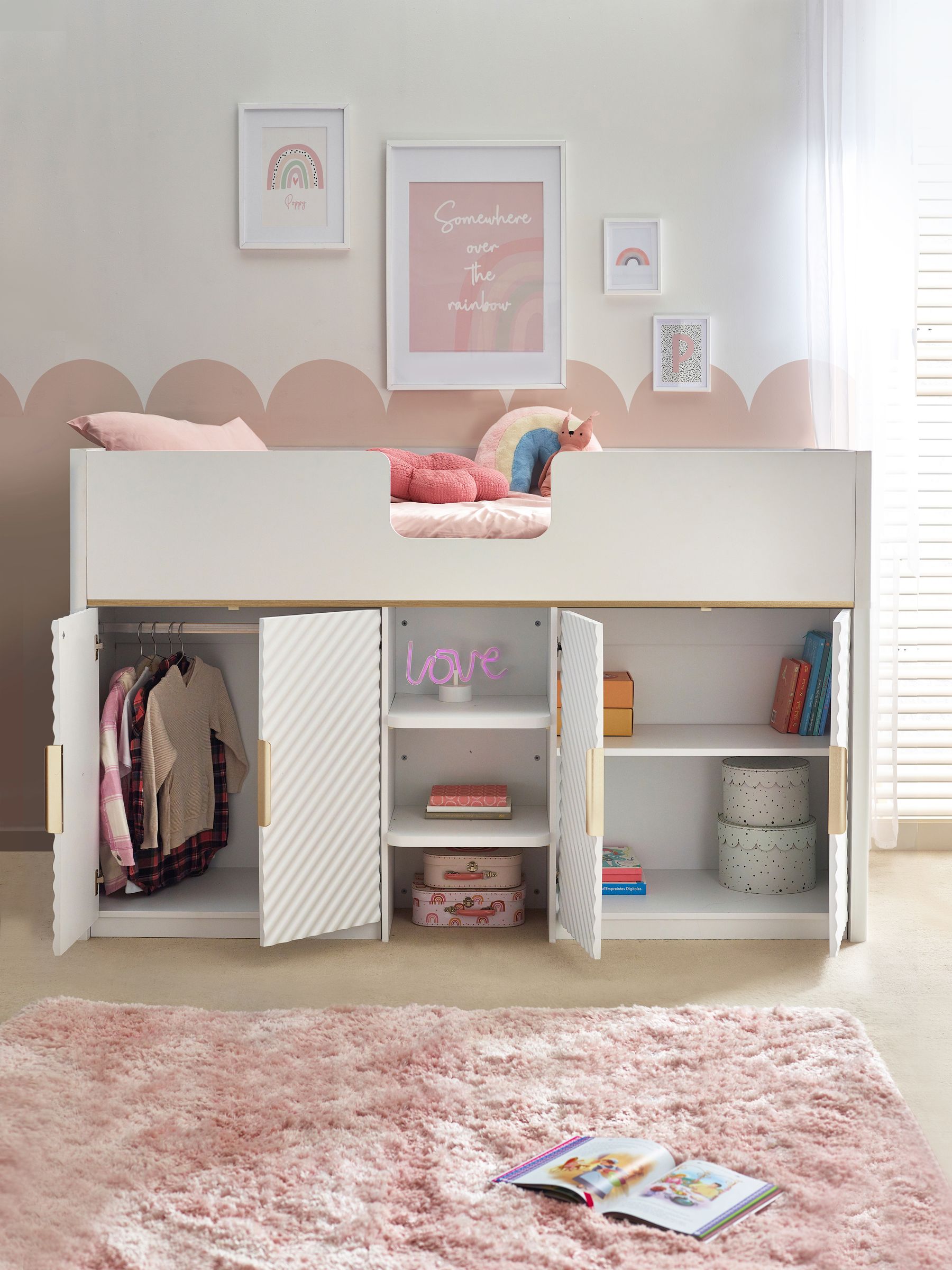 Buy White Valencia Junior Kids Storage Cabin Bed Frame from the Next UK online shop