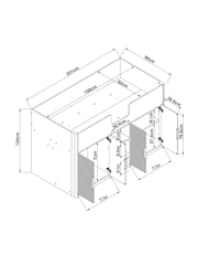 White Valencia Junior Kids Storage Cabin Bed Frame - Image 4 of 8