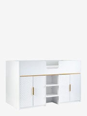 White Valencia Junior Kids Storage Cabin Bed Frame - Image 6 of 8