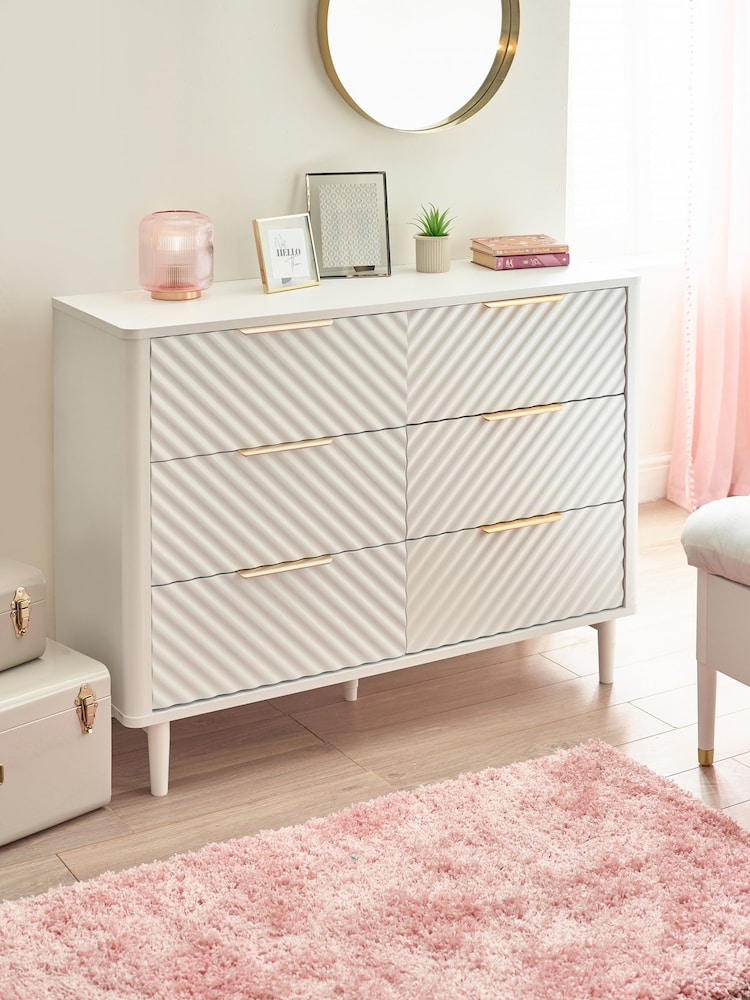 White Valencia Junior Kids Chest of Drawers - Image 1 of 9