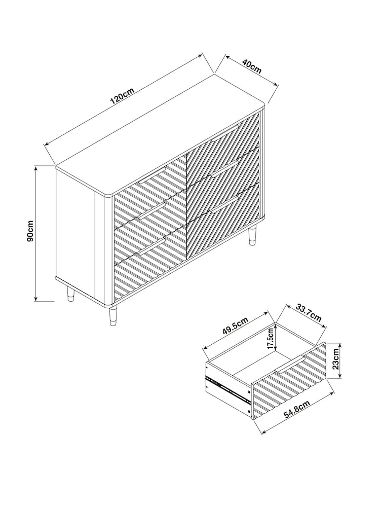 White Valencia Junior Kids Chest of Drawers - Image 9 of 9