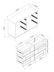 Mid Natural Finsbury 6 Drawer Chest - Image 12 of 12