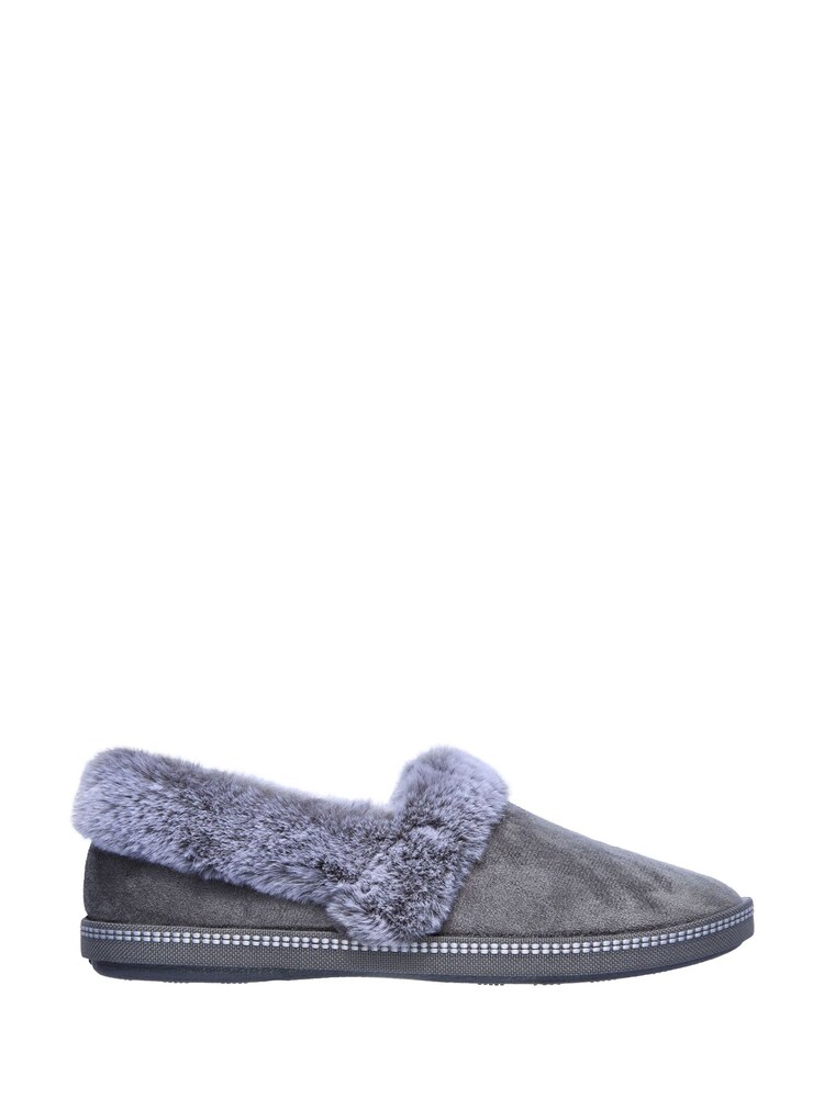 Skechers Grey Cosy Campfire Team Toasty Womens Slippers - Image 1 of 3