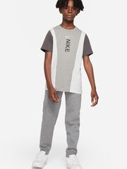 Nike Dark Grey Heather 100% Cotton Hybrid T-Shirt - Image 3 of 4