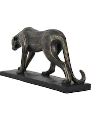 Libra Bronze Cubist Resin Leopard Sculpture - Image 3 of 3